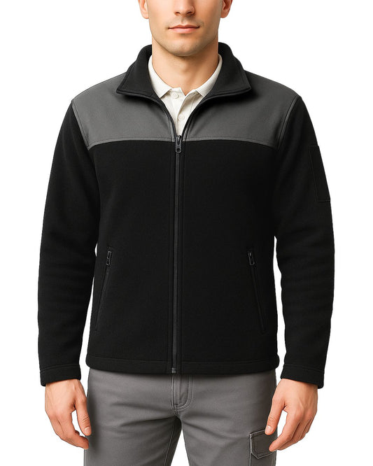 Softshell Polar Baskılı Nakışlı Siyah Toptan