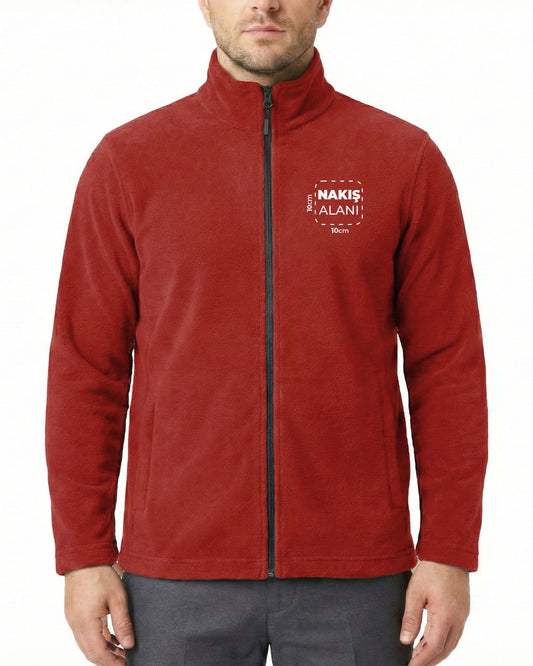 Polar Baskılı Nakışlı Kırmızı Toptan