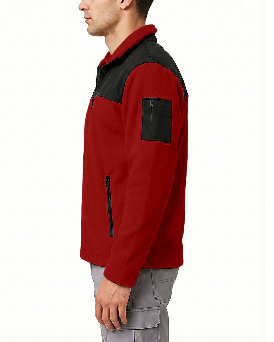 Softshell Polar Baskısız Kırmızı Toptan