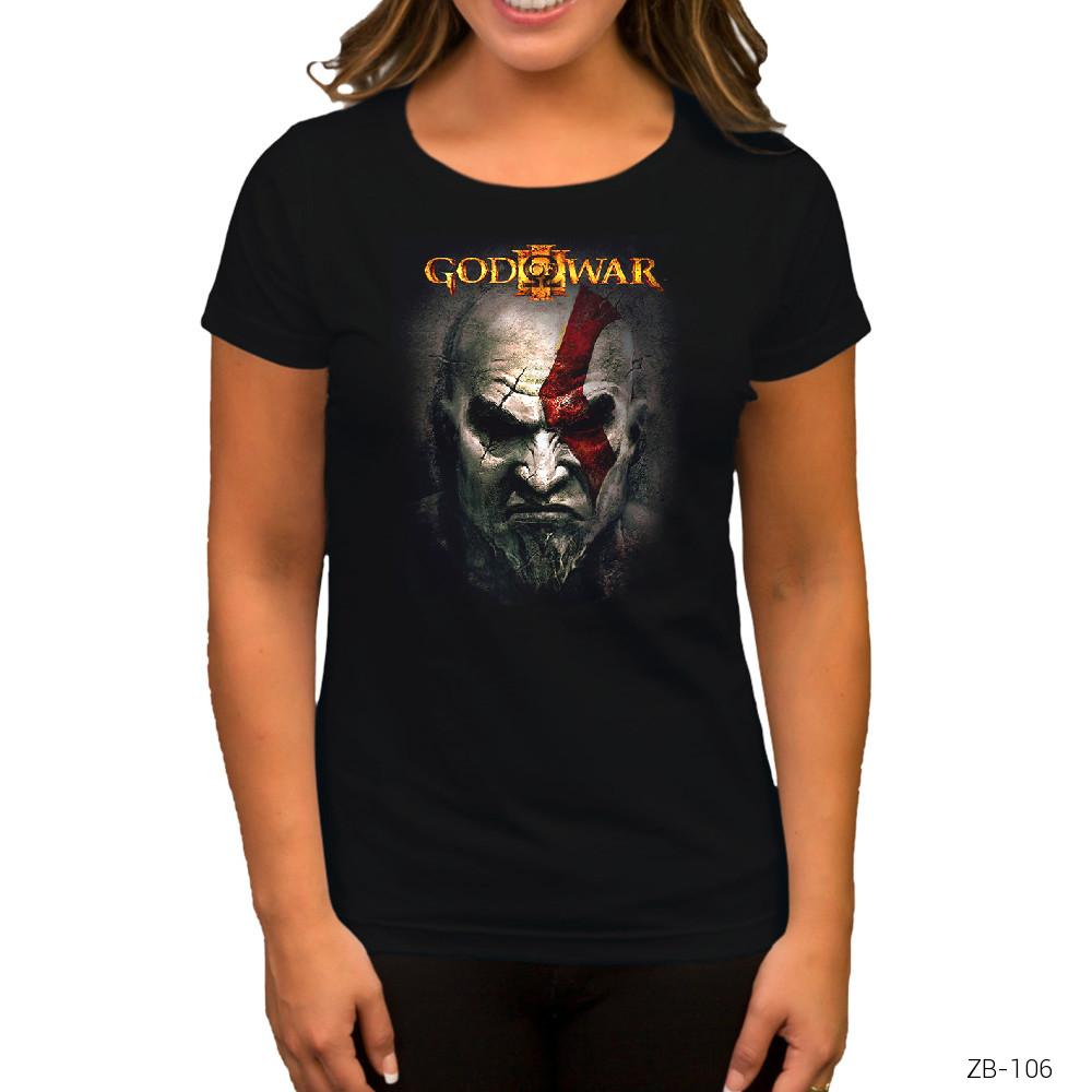 God of War 2 Siyah Kadın Tişört