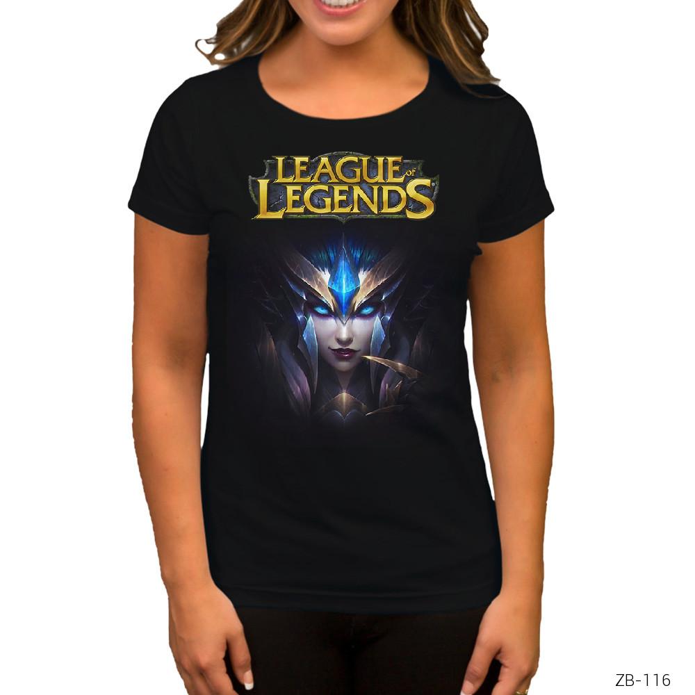 League of Legends Cute Siyah Kadın Tişört