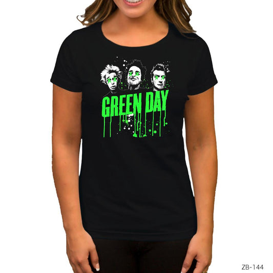 Green Day Group Siyah Kadın Tişört