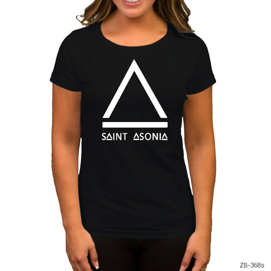 Saint Asonia Siyah Kadın Tişört