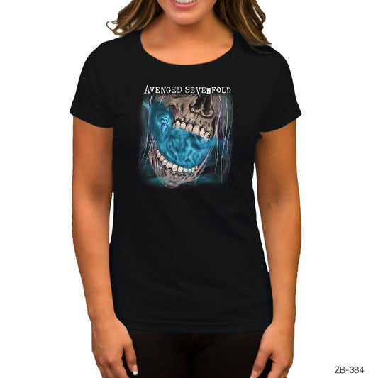 Avenged Sevenfold Cover Siyah Kadın Tişört