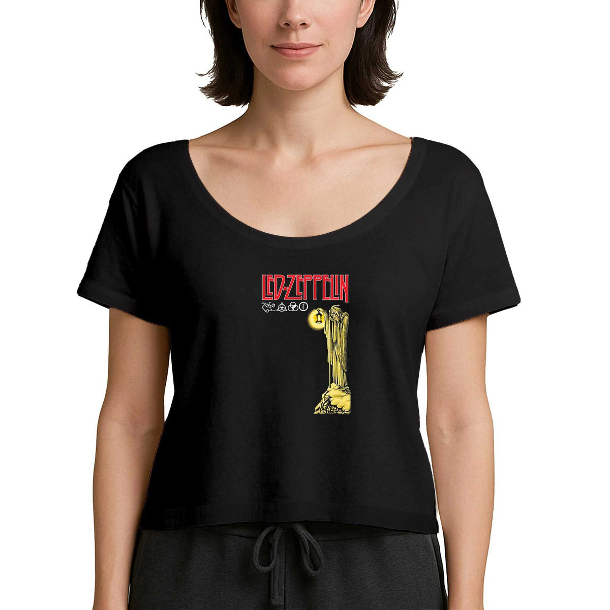 Led Zeppelin Siyah Kadın Tişört