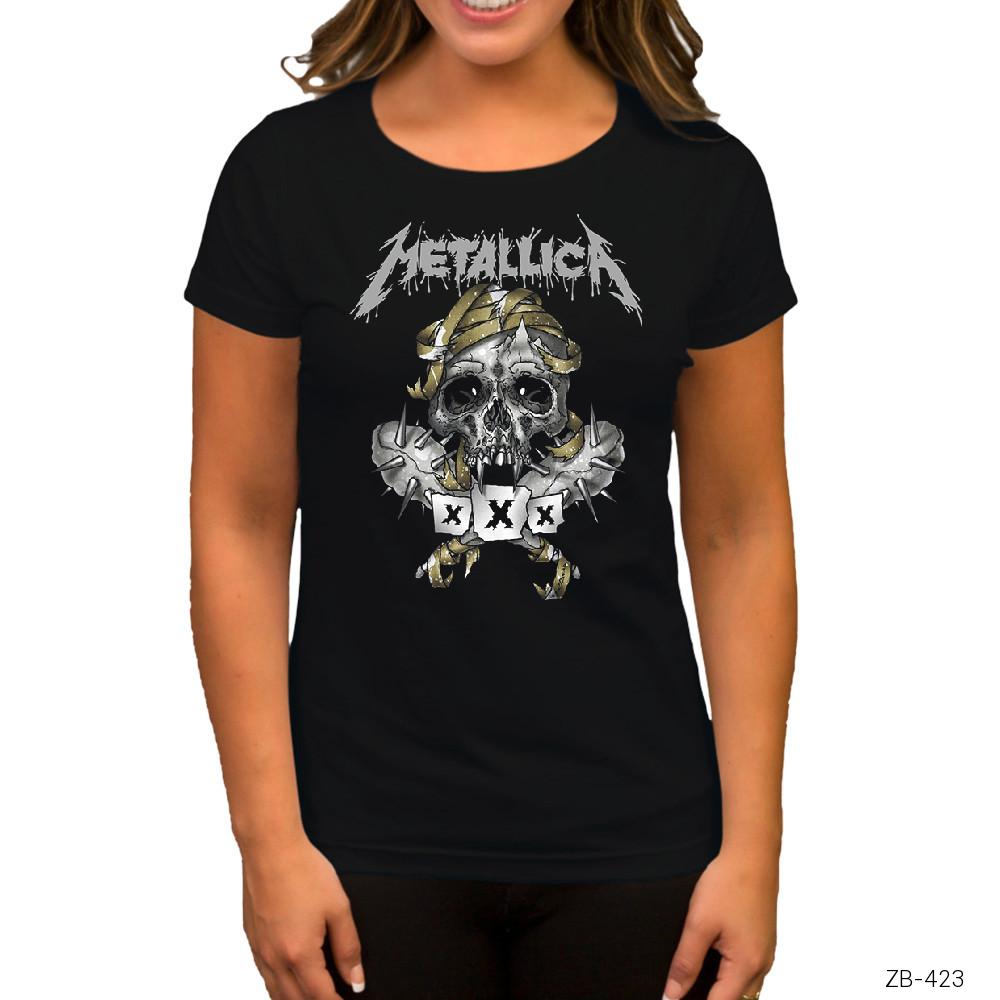 Metallica XXX Siyah Kadın Tişört