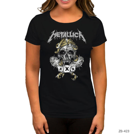 Metallica XXX Siyah Kadın Tişört