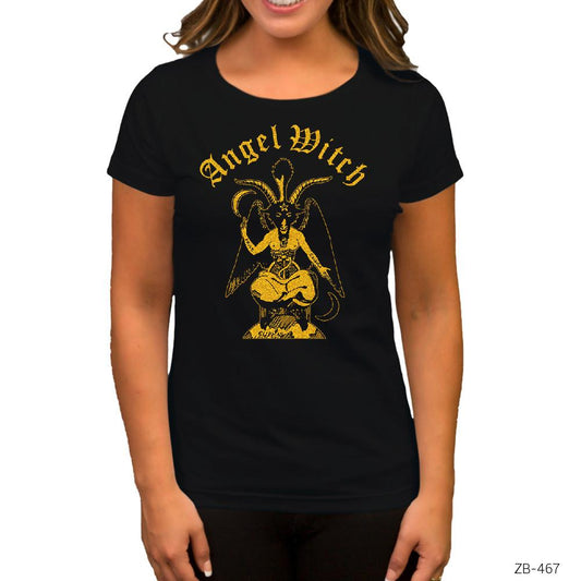 Angelwitch Satan Siyah Kadın Tişört