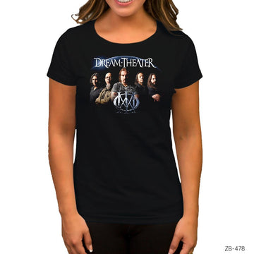 Dream Theater Group Siyah Kadın Tişört
