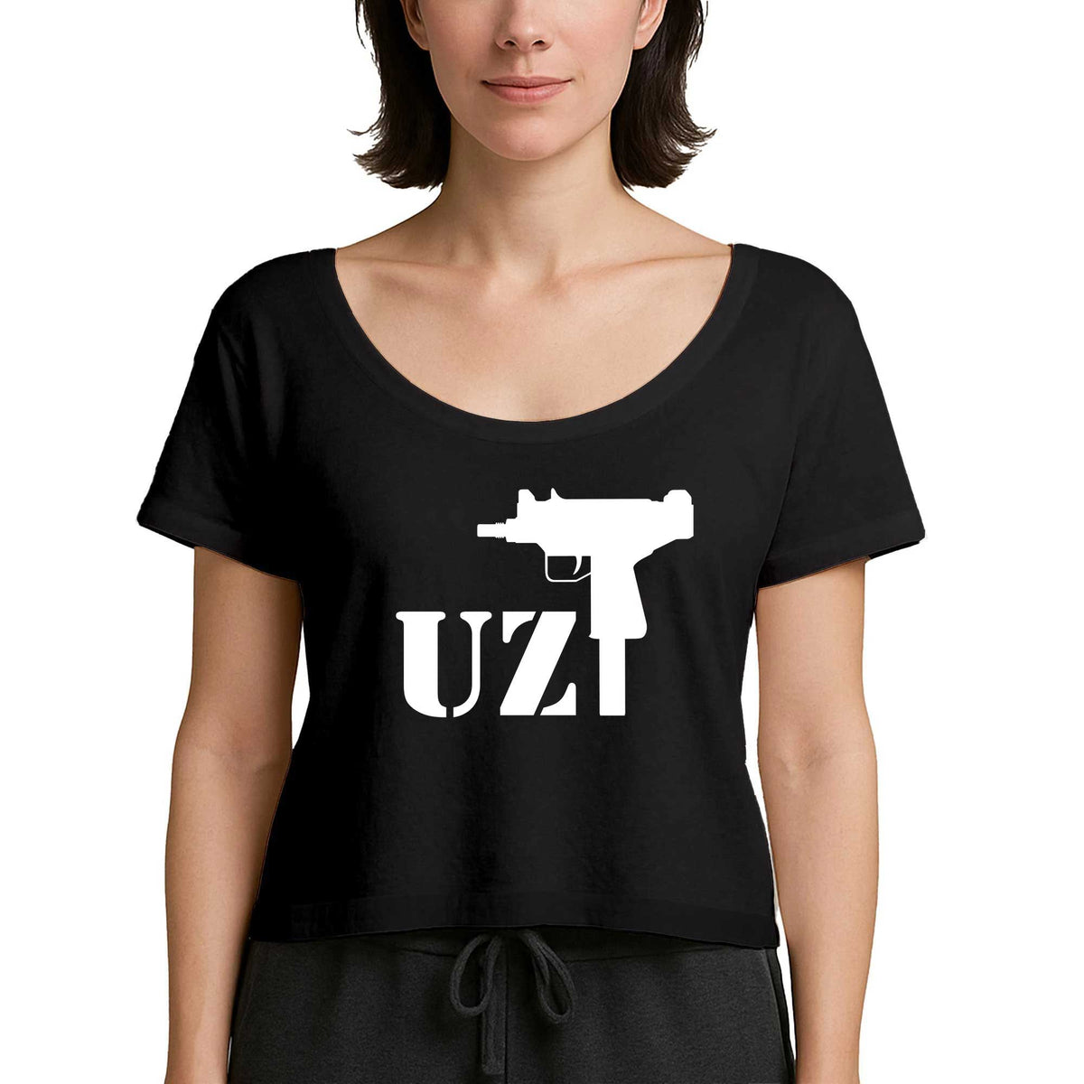 Uzi Underground Siyah Kadın Tişört