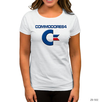 Commodore 64 Beyaz Kadın Tişört