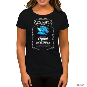 Breaking Bad Blue Crystal Siyah Kadın Tişört