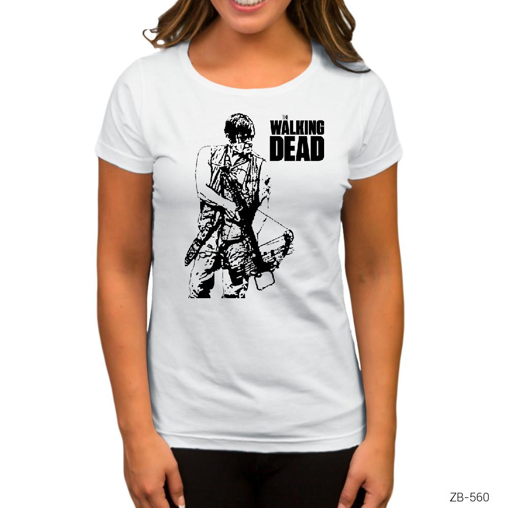 The Walking Dead Daryl Dixon Beyaz Kadın Tişört