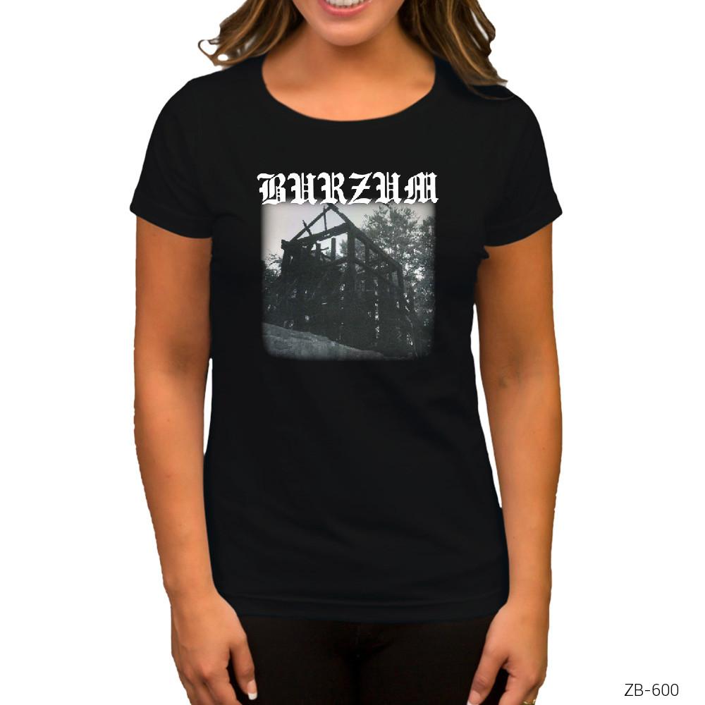 Burzum Aske Siyah Kadın Tişört
