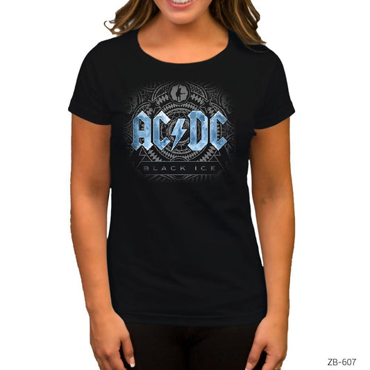 AC DC Black Ice Blue Siyah Kadın Tişört