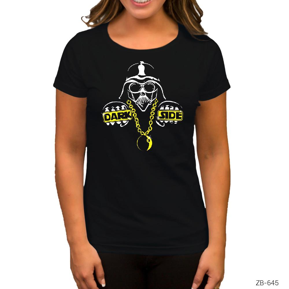 Star Wars Force Dark Side Hope Siyah Kadın Tişört