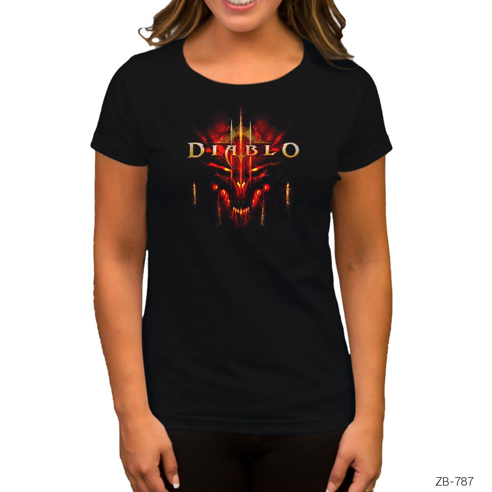 Diablo 3 Siyah Kadın Tişört