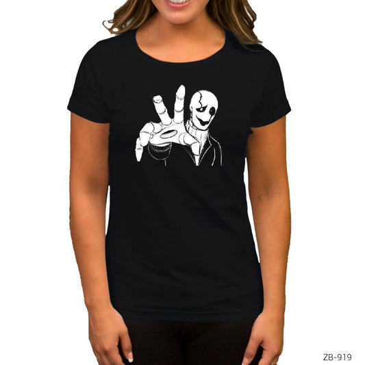 W.D. Gaster Siyah Kadın Tişört