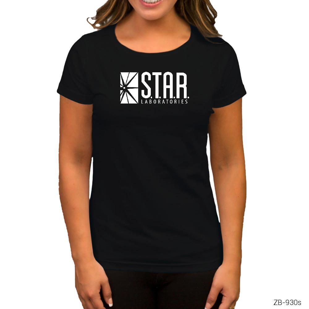 The Flash Star Lab Siyah Kadın Tişört