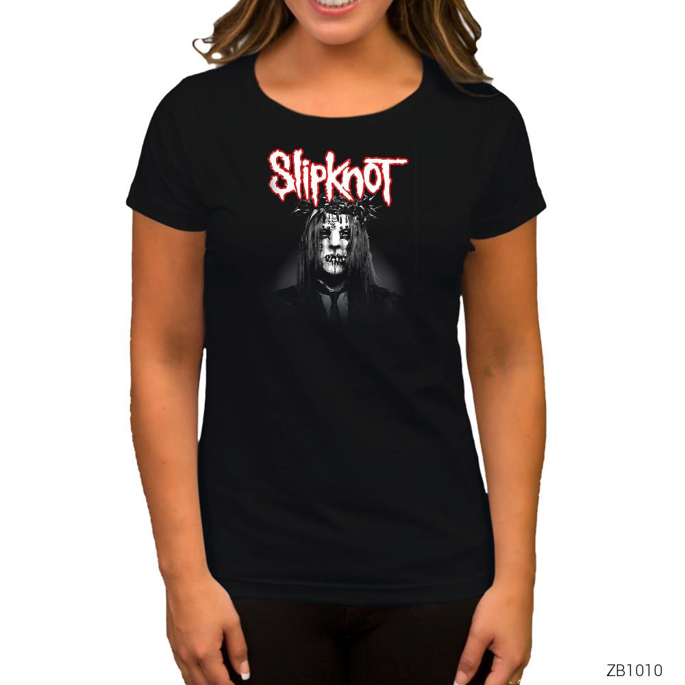 Slipknot Joey Jordison Siyah Kadın Tişört