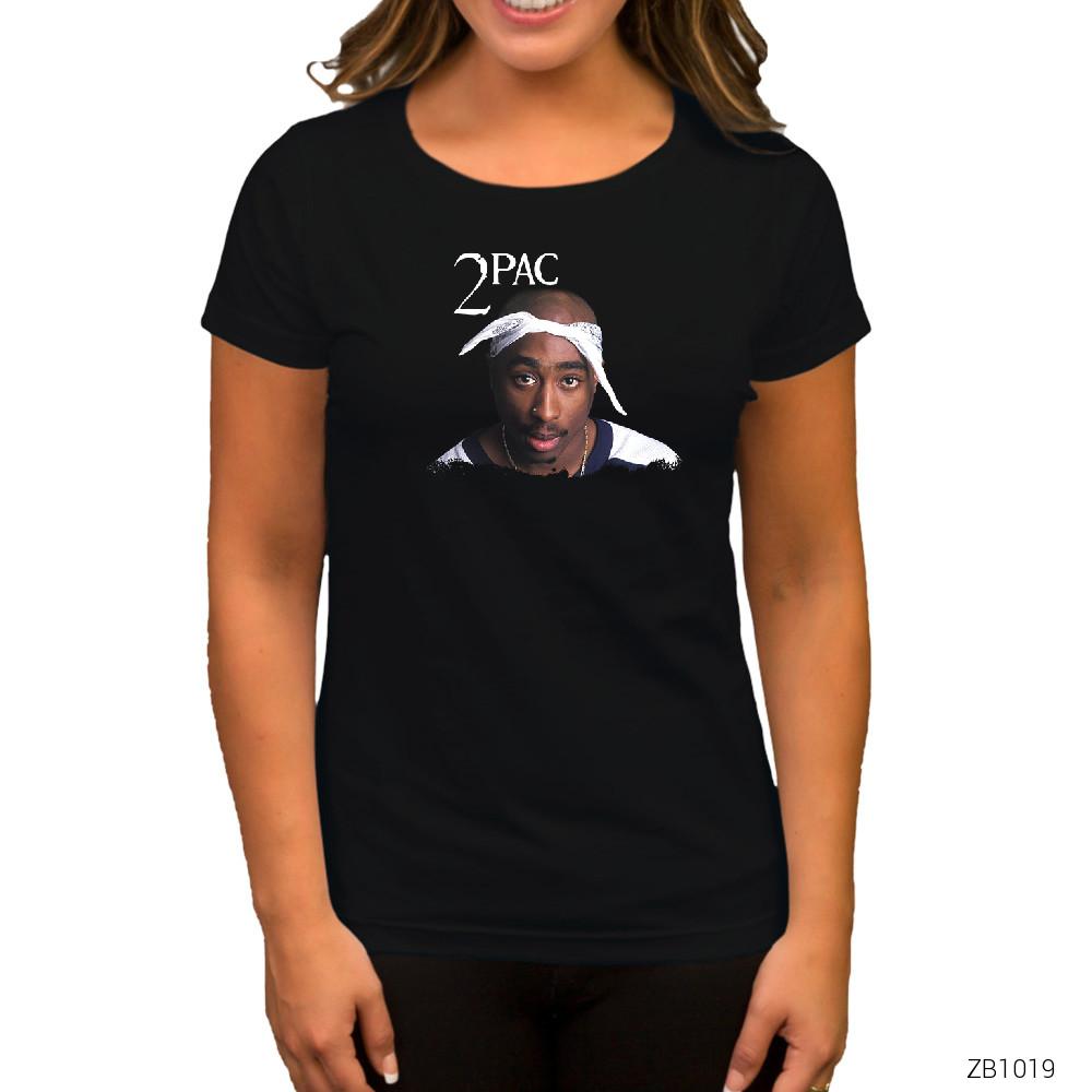 Tupac Shakur Infinity Siyah Kadın Tişört