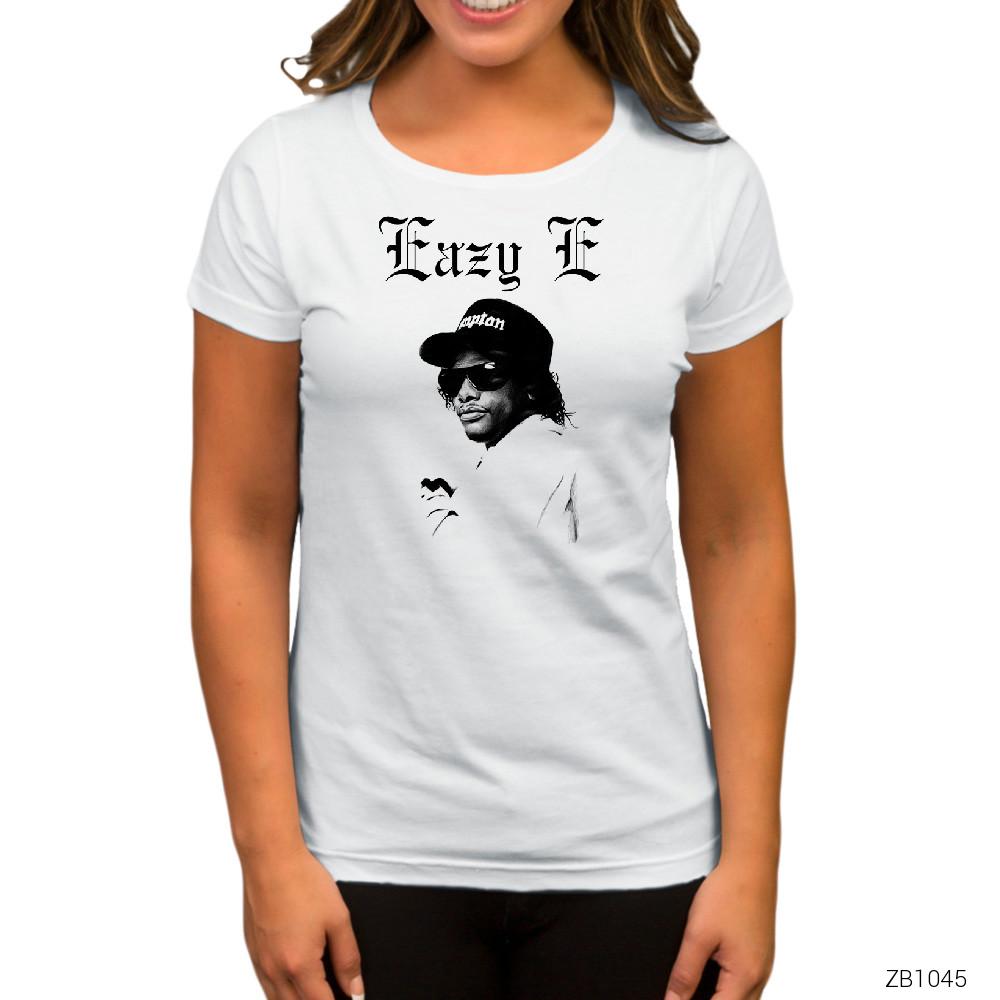 Eazy E 2 Beyaz Kadın Tişört