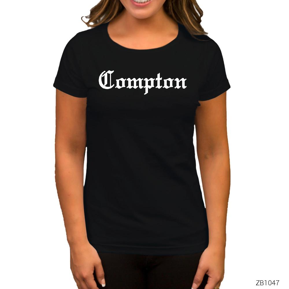 Eazy E Compton Siyah Kadın Tişört