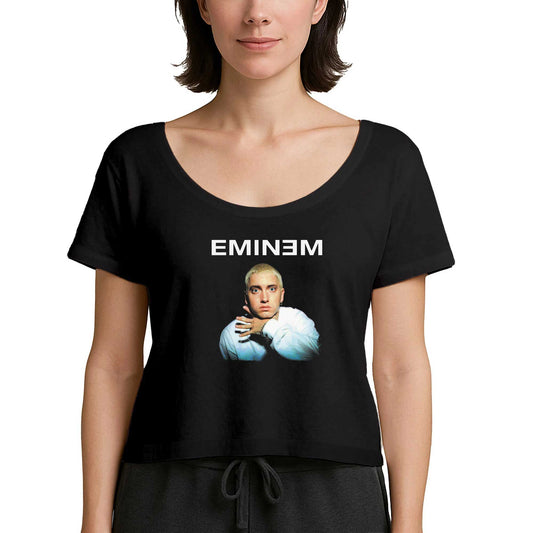 Eminem Cuff Siyah Kadın Tişört