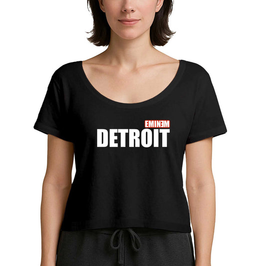 Eminem Detroit Siyah Kadın Tişört