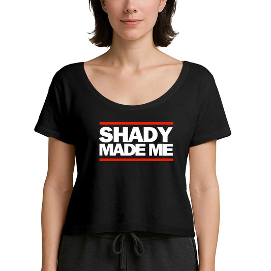 Eminem Shady Made Me Siyah Kadın Tişört