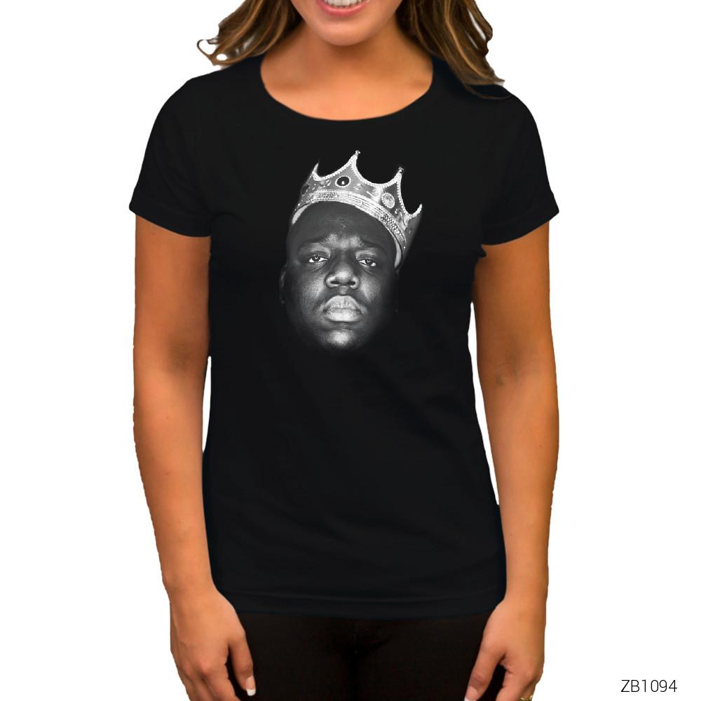 The Notorious Biggie Siyah Kadın Tişört