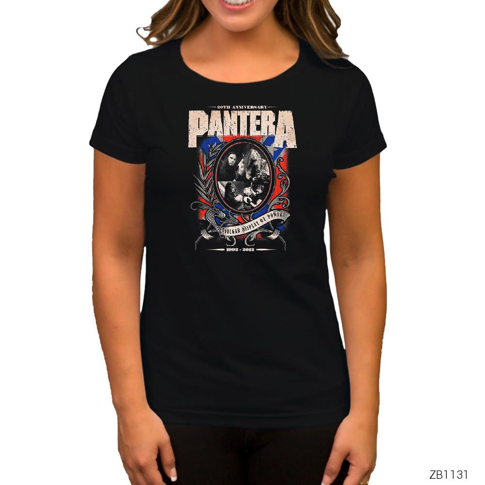 Pantera 20th Anniversary Siyah Kadın Tişört