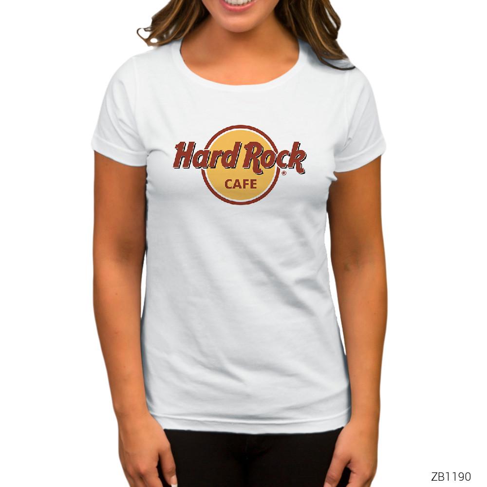 Hard Rock Cafe Beyaz Kadın Tişört