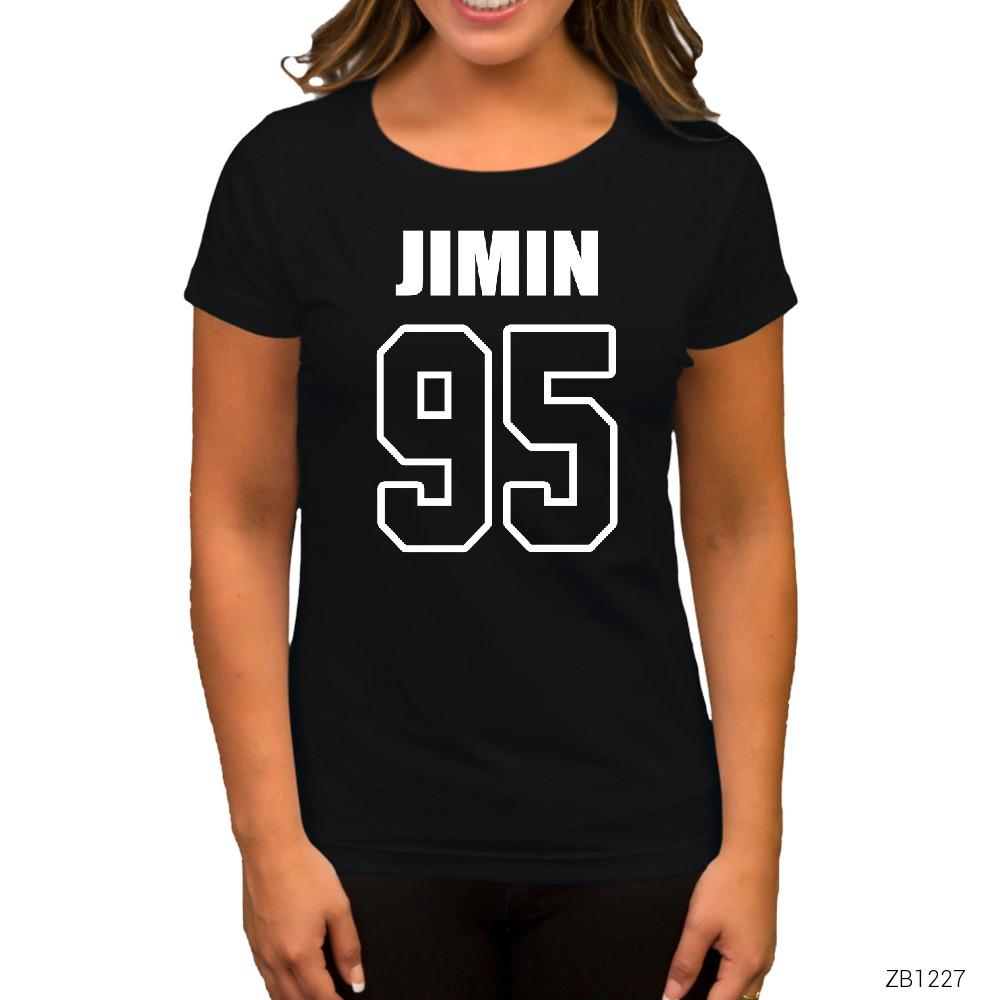 BTS Jimin 95 Siyah Kadın Tişört