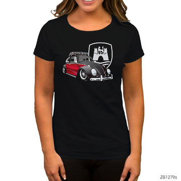 Volkswagen Vosvos Siyah Kadın Tişört