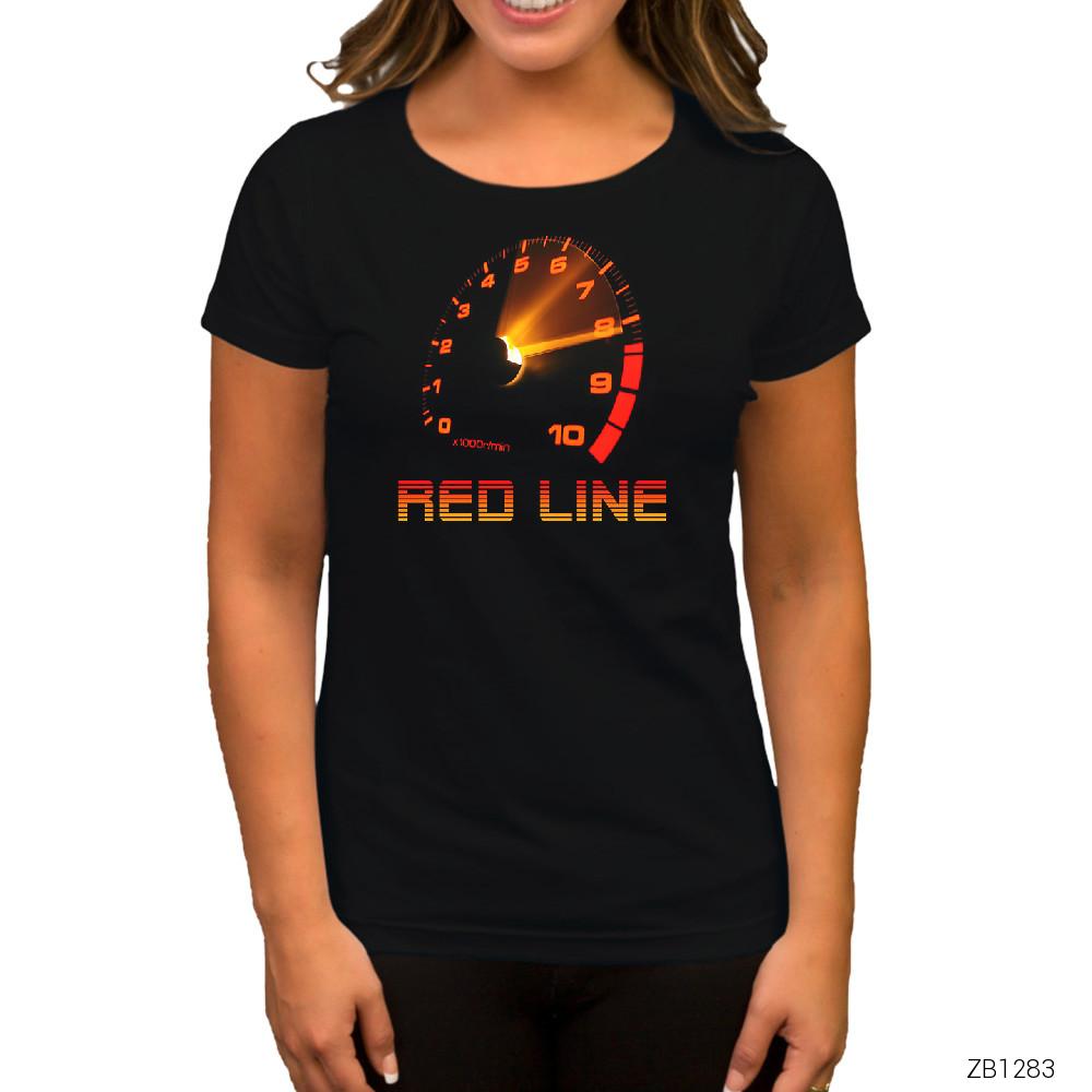 Red Line Siyah Kadın Tişört