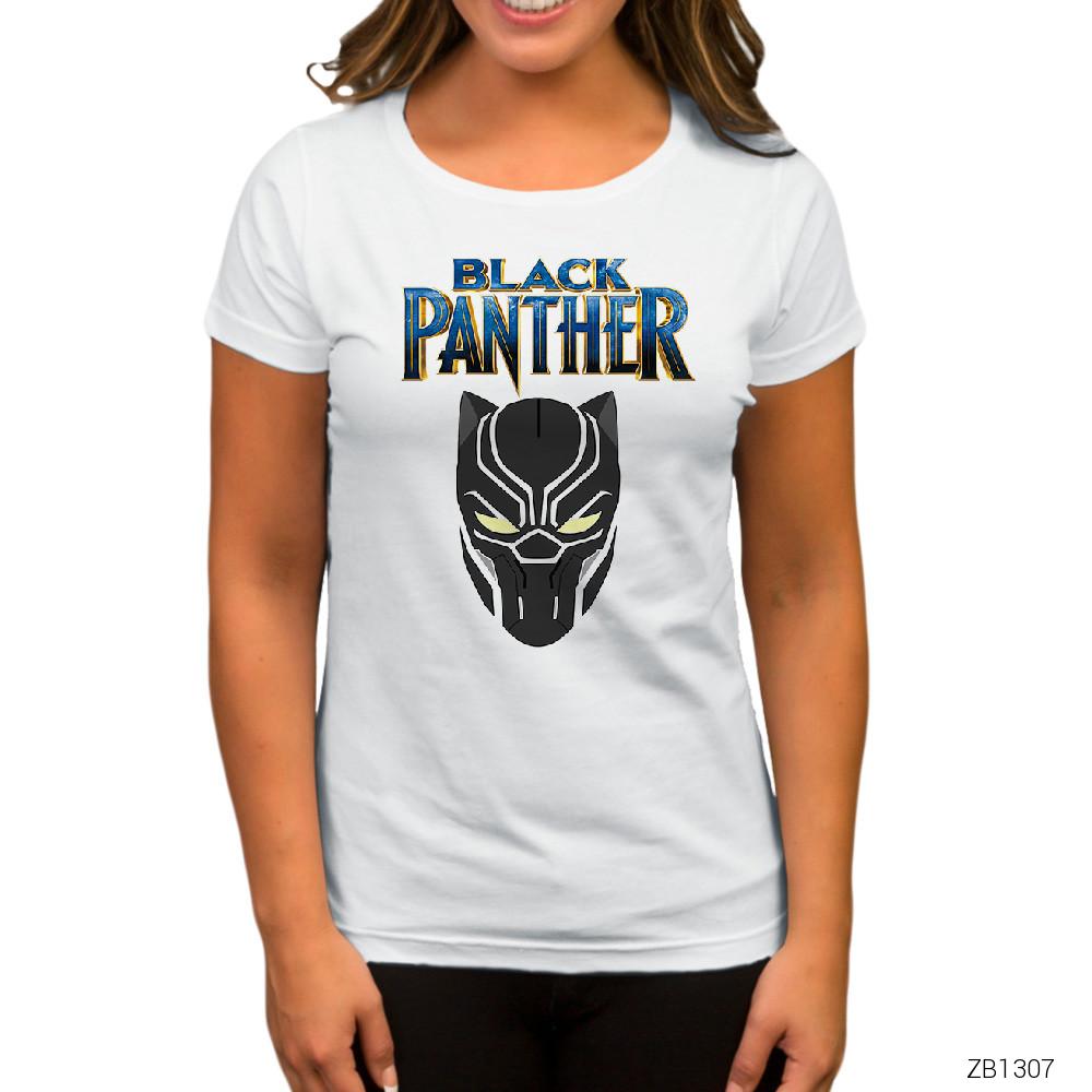 Black Panther Style Beyaz Kadın Tişört