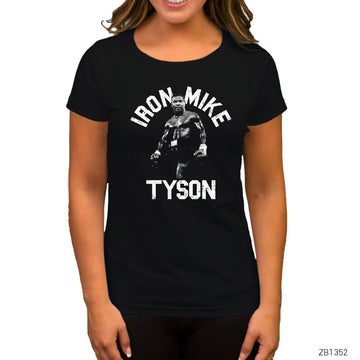 Iron Mıke Tyson Siyah Kadın Tişört