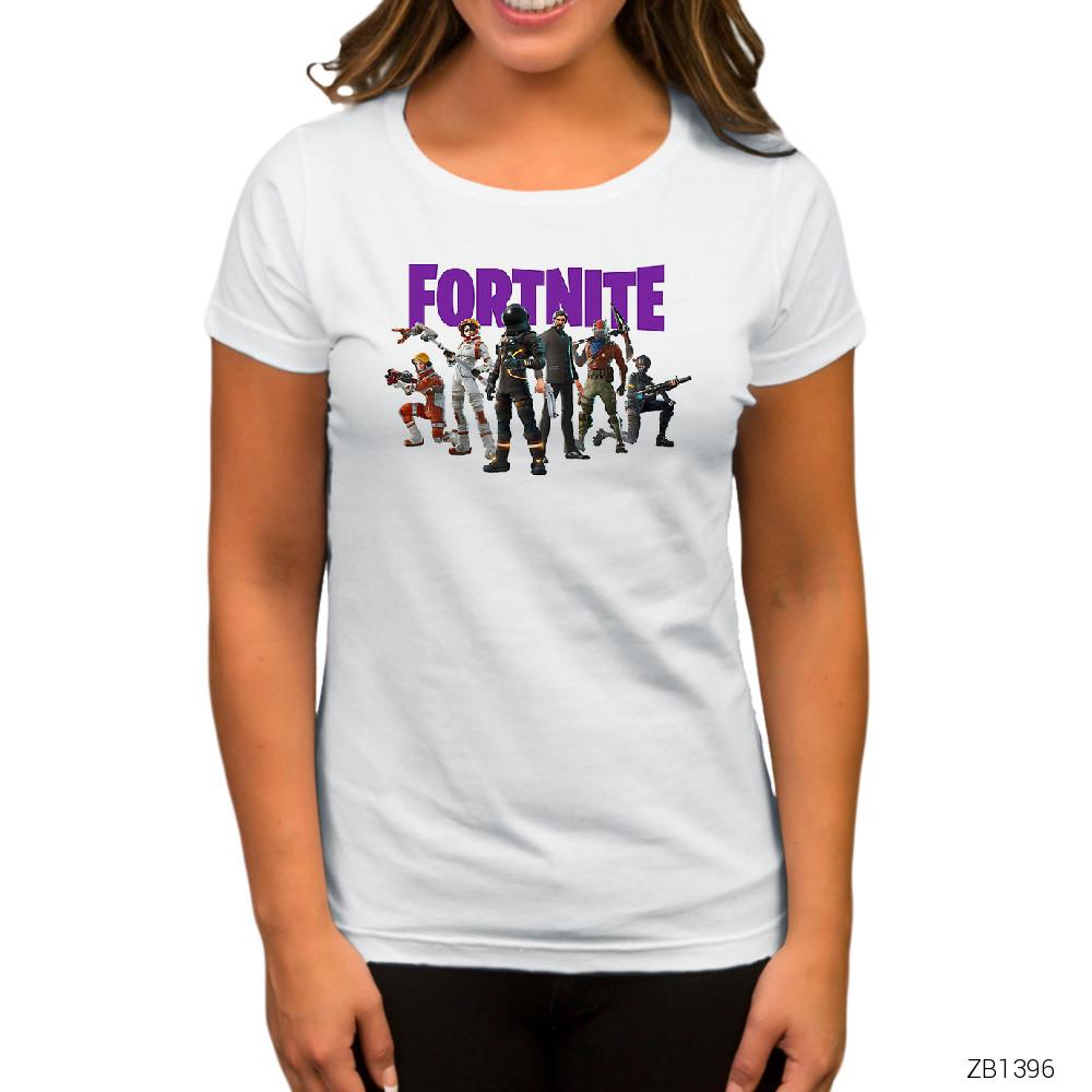 Fortnite Team 1 Beyaz Kadın Tişört