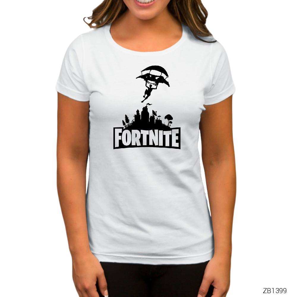 Fortnite Starting Beyaz Kadın Tişört