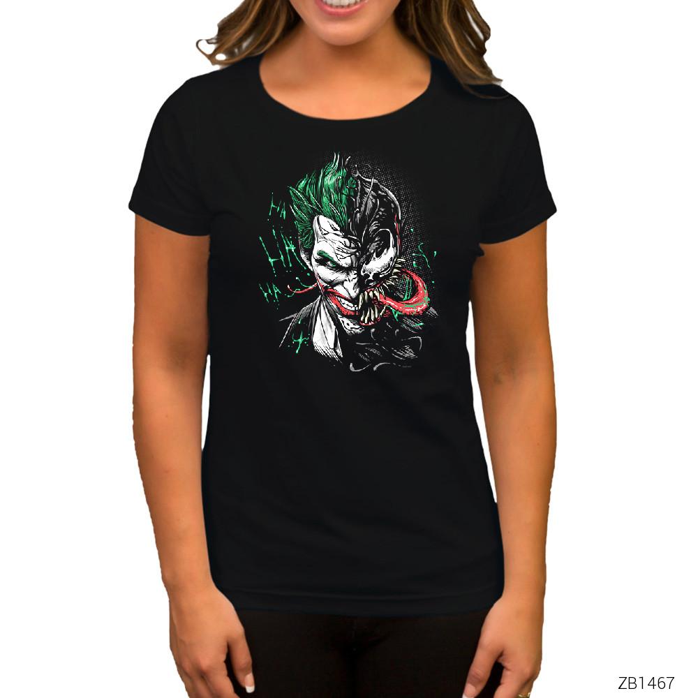 Joker Venom Siyah Kadın Tişört