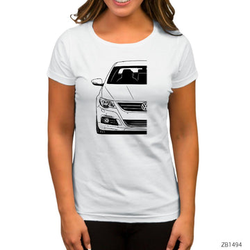 VW Passat CC Beyaz Kadın Tişört