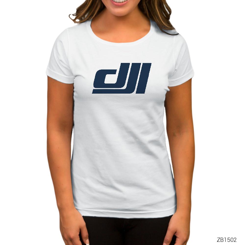 DJI Beyaz Kadın Tişört