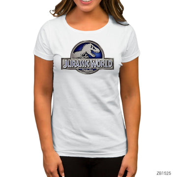 Jurassic Park Blue Beyaz Kadın Tişört