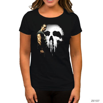 Punisher in the Shadow Siyah Kadın Tişört