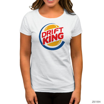 Drift King 1 Beyaz Kadın Tişört