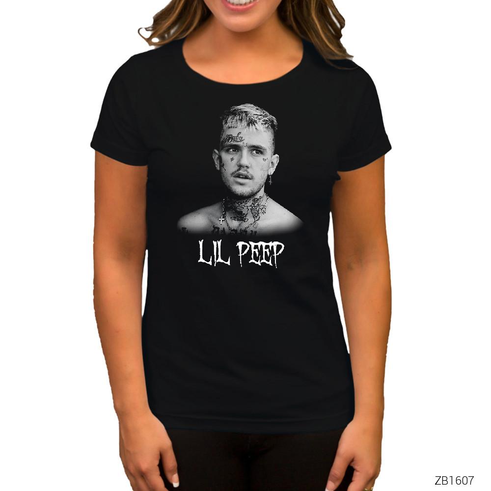 Lil Peep Siyah Kadın Tişört