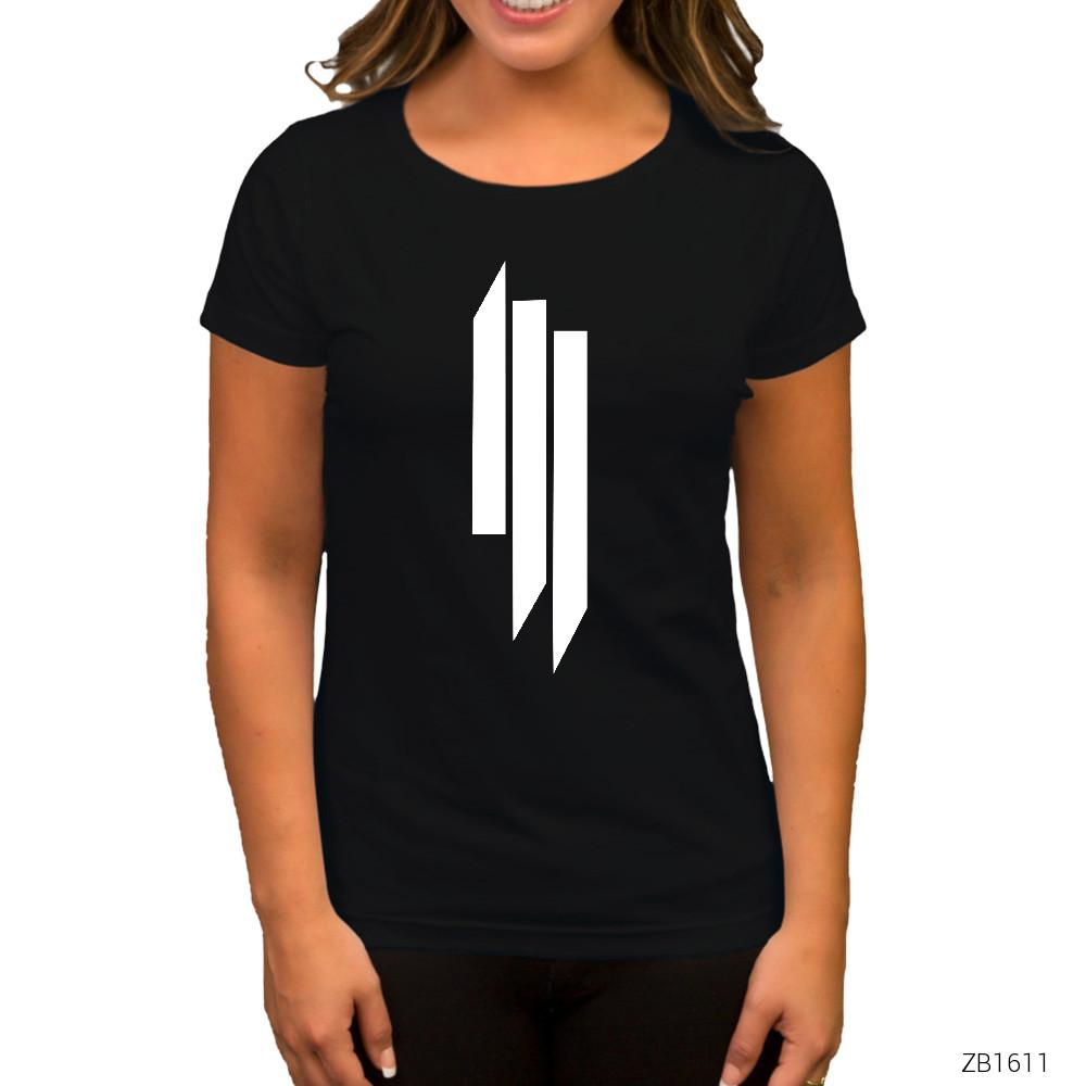 Skrillex Siyah Kadın Tişört