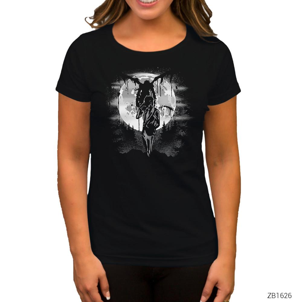 Death Note Judgement Siyah Kadın Tişört