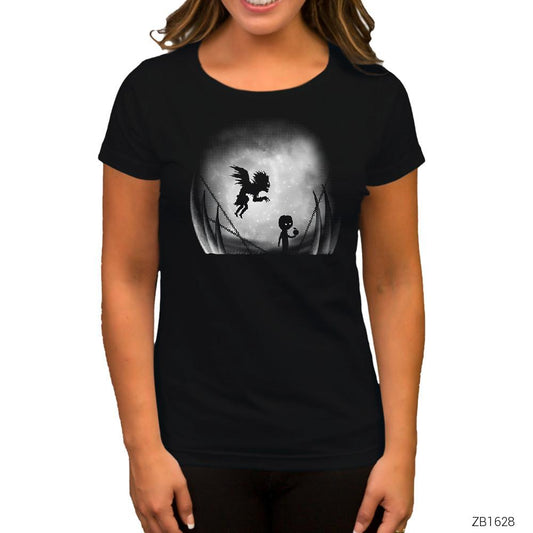 Death Note Limbo Siyah Kadın Tişört